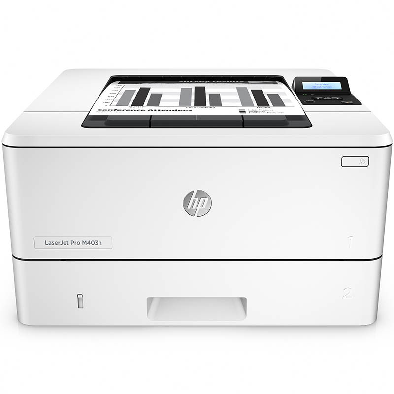 惠普HP LASERJET PRO M403N 黑白激光商用办公打印机
