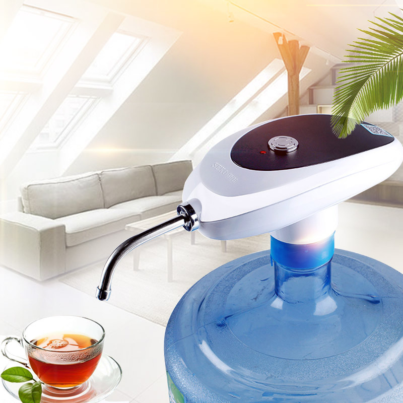 seko新功pl6电动抽水器usb充电式饮水机吸水器矿泉水桶压水器自动上水