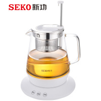SEKO新功S32电热水壶煮茶器小型黑茶普洱玻璃蒸茶壶烧水壶泡茶壶办公室煮茶壶