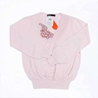 2014中年春装女装新款宽松手工绣花V领灯笼袖天丝长袖打底衫9590