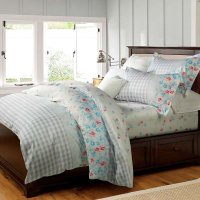 爱彼此ABS Emily净雅高级全棉斜纹印花四件套