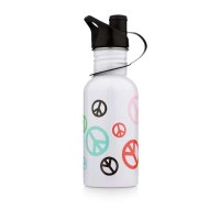 爱彼此ABS 高级不锈钢环保运动水壶500ml-和平系列