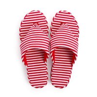 爱彼此ABS Emma艾玛记忆棉夹脚拖鞋-红