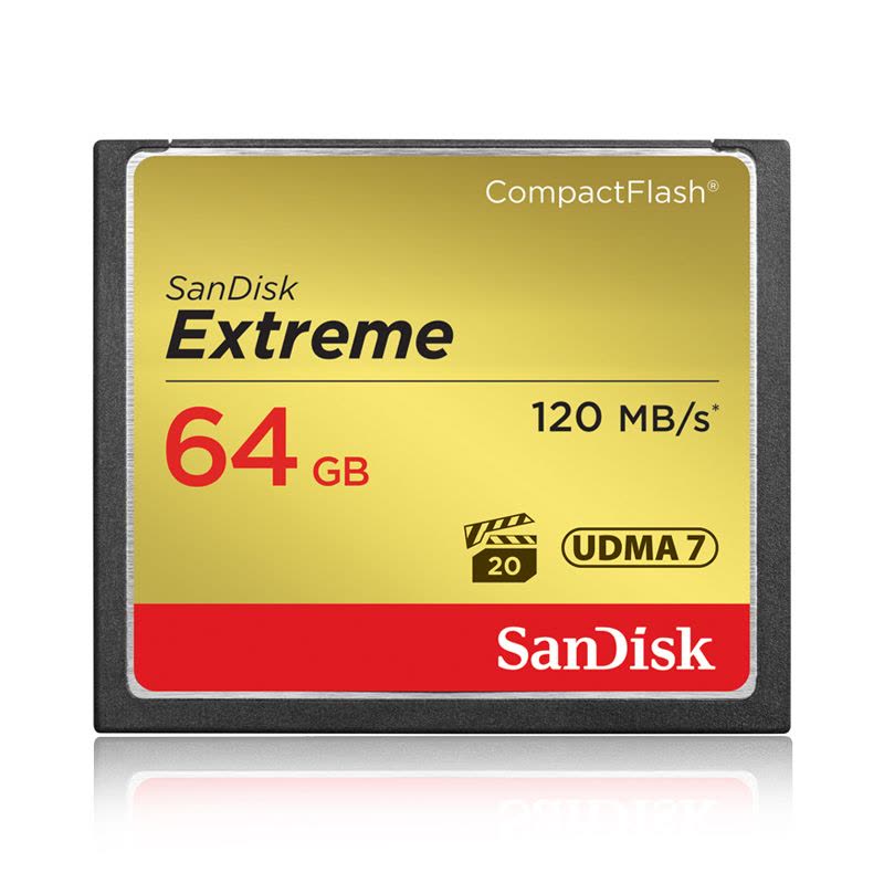 SanDisk闪迪 CF 64G CF卡 800X 120M/S 高速存储卡单反相机内存卡图片