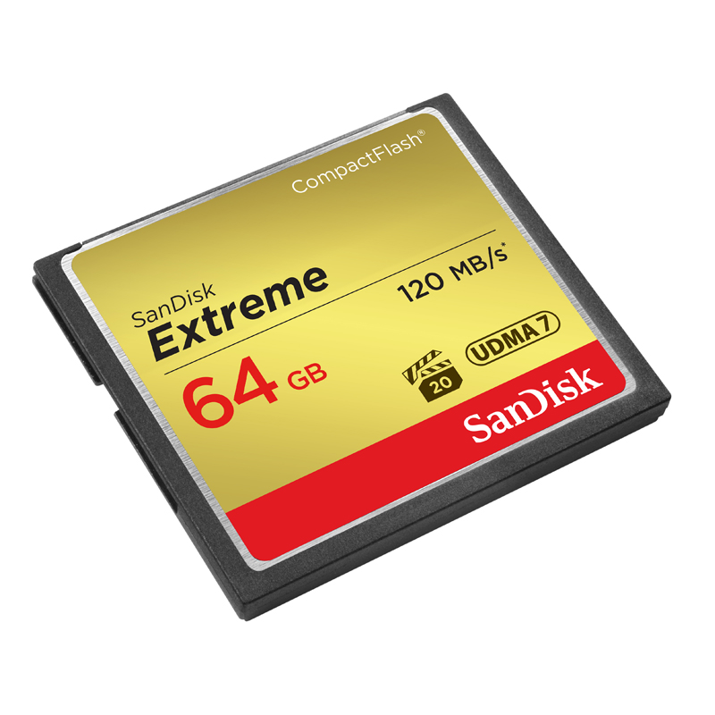 [官方授权]闪迪(SanDisk)CF卡64G 120M 800X高速存储卡 单反相机内存卡