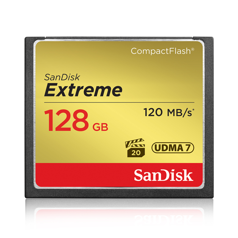 闪迪(SanDisk)CF卡128G 120M 800X高速存储卡 高端单反相机内存卡