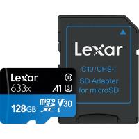 雷克沙(Lexar)TF卡128G U3高速633X 手机内存卡128GB 大疆无人机行车记录仪监控存储卡读95M