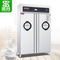 圣托（Shentop）热风循环消毒柜商用 双开门玻璃透视窗 酒店饭店不锈钢高温消毒碗柜 RTD1000-B7