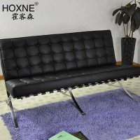 霍客森(HOXNE) 巴塞罗那沙发 PU皮单人组合 皮质沙发 休闲沙发 简约客厅沙发 办公沙发