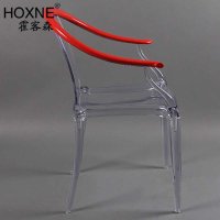 霍客森(HOXNE) Mi Ming Chair红色新款明椅时尚休闲魔鬼椅 高档透明椅餐椅