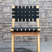 霍客森Risom Side Chair 休闲实木椅 绑带椅 编织椅 现代简约椅子