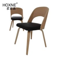 霍客森 原木时尚餐椅 北欧风格 靠背椅 咖啡椅 休闲椅 餐椅