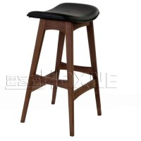 霍客森休闲吧椅 实木吧椅 时尚吧椅 简约现代实木吧椅软包吧椅