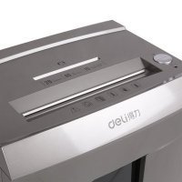 得力9905碎纸机 碎纸10张 可碎光盘 碎卡片 带钉碎纸