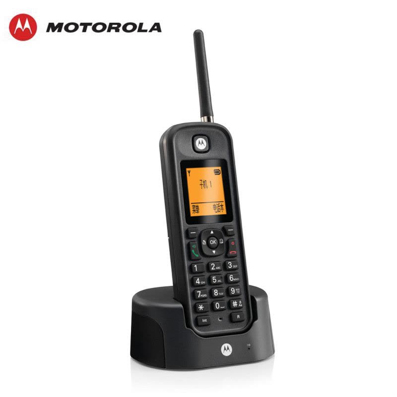 [顺丰包邮]摩托罗拉(MOTOROLA)O202 电话机 远距离数字无绳电话机 办公家用无线座机 穿墙防水图片