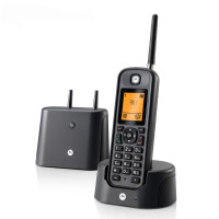 [顺丰包邮]摩托罗拉(MOTOROLA)O202 电话机 远距离数字无绳电话机 办公家用无线座机 穿墙防水