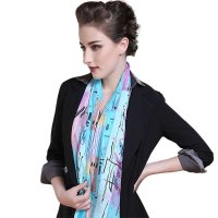 西丝娘娘 2013新款真丝长丝巾围巾缎条绡长巾100%桑蚕丝女124