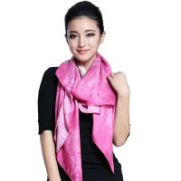 西丝娘娘 桑蚕丝秋冬欧式油画风真丝超大方巾围巾披肩高档正品05