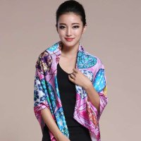 西丝娘娘 新款真丝大方巾 100%桑蚕丝围巾 女士秋冬时尚款A1307