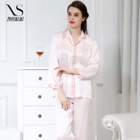 西丝娘娘 新款真丝 上下两件套奢华套装睡衣 家居服 特价9015