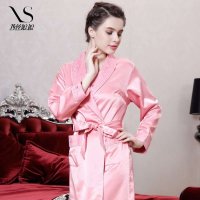 西丝娘娘女新款高档真丝时尚加厚睡袍奢华皇室睡衣