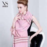 西丝娘娘纯羊毛 欧美秋冬季女士保暖加厚超大围巾披肩两用006