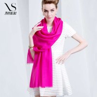 西丝娘娘70支纯羊毛2014秋冬新款纯色时尚潮女百搭款围巾披肩