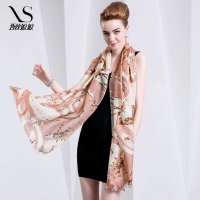 西丝娘娘纯羊毛 欧美秋冬季女士保暖加厚超大围巾披肩两用013