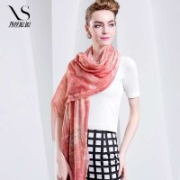 西丝娘娘 200支纯羊毛2014秋冬新款女士时尚羊毛围巾大披肩长围巾