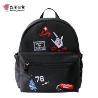 花间公主独自旅行2021春季女士双肩包小背包超轻尼龙原创设计刺绣尼龙背包