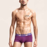 七匹狼男士竹浆纤维明筋平脚裤