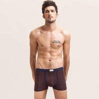 七匹狼男士竹纤维包筋印花平脚裤