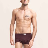 七匹狼男士竹纤维片印平脚裤