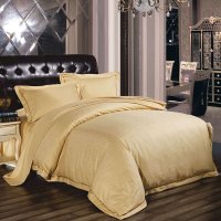 康尔馨 五星级酒店床品金色四件套 贡缎提花4件套 男士被单被套