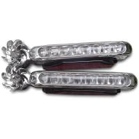 华饰 汽车通用日行灯 通用装饰灯 汽车中网风力灯 车头灯 风能灯 彩色