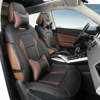华饰 博越坐垫 2016款吉利博越座垫 汽车全包围皮革四季座套
