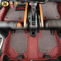 华饰本田缤智脚垫 全包围脚垫改装专用汽车脚垫 xrv皮革丝圈垫