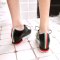 girdio格瑞迪欧2017新品女鞋透气内增高单鞋平底防滑系带舒适休闲鞋A11