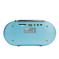 熊猫（PANDA）DS-230 复古台式USB插卡音箱电脑音响收音复读学习英语MP3;WMA格式TF卡;U盘其他 蓝色