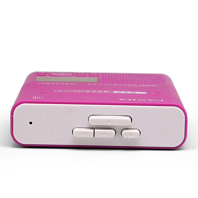 熊猫(PANDA)F-376磁带复读机u盘插卡MP3高保真录音机学生英语学习机播放机卡带机 可充锂电(红色)高清大图