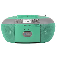 熊猫(PANDA)CD-790 蓝牙无线音响收录音机胎教CD机磁带复读机插卡U盘TF卡转录播放机CD-860升级版 绿