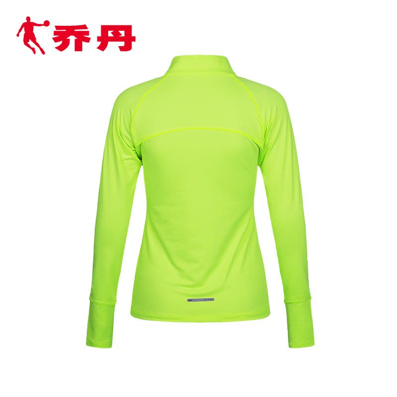 乔丹女子运动长T恤可套手袖口运动服长袖T修身跑步长袖T恤衫XTL3261206图片