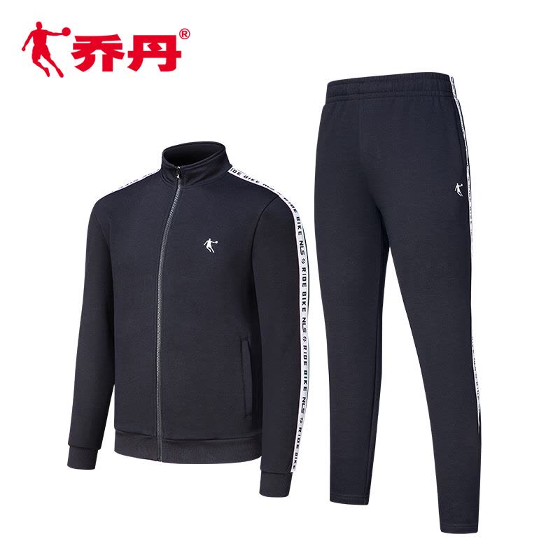 乔丹套装男子运动套装保暖针织长袖套装跑步运动服饰男款XWW4372535图片