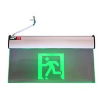 消防标志灯LED消防指示灯应急灯 安全标志灯 安全出口指示灯牌 疏散指示牌照 超大超豪华钢化玻璃无方向