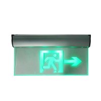 艺光 新国标消防应急指示灯 金属喷塑吊挂式 透明钢化玻璃 疏散指引 非常美观 右方向