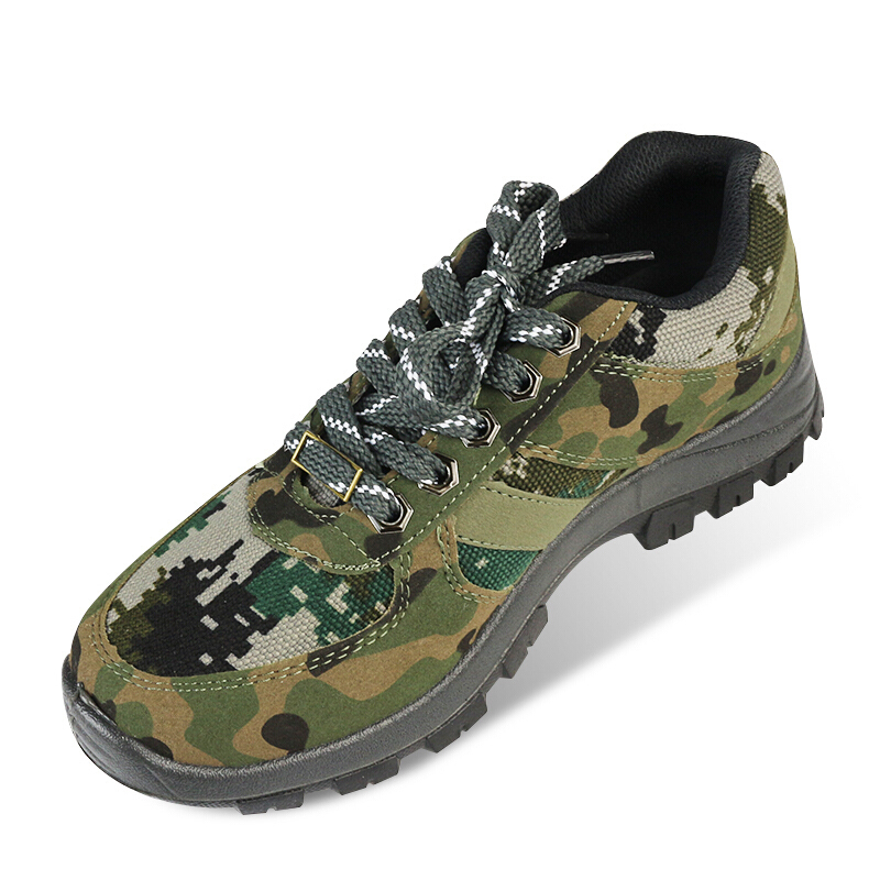 谋福迷彩运动鞋军训作训鞋丛林作业跑步鞋军用慢跑鞋耐磨迷彩35码