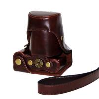 登品for 松下GF6长焦相机套(适用45-150mm镜头)摄影包 GF6专用包 复古可拆型 GF6长焦皮套 咖啡色