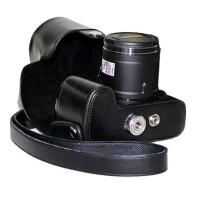 登品for 尼康P520相机包 配肩带 复古时尚 尼康微单P510专用包 复古可拆型 尼康P520保护皮套 黑色