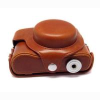 登品for 松下微单LX7专用相机包 LX7皮套 LX7摄影包 LX7分拆皮套可拆型 LX7相机套 LX7保护套 浅棕