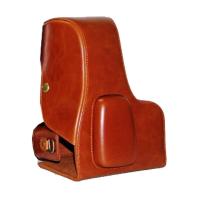 登品 宾得K-5 IIs专用相机包 K5II K30可拆分包 K5复古包 K-5 II相机套 宾得K5IIs皮套 浅棕色